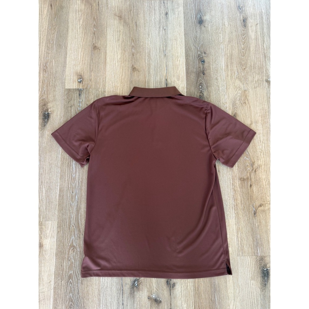 BCG Polo Shirt Mens XL Brown Short Sleeve Performance Active Golf Mahogany Solid - Picture 8 of 8